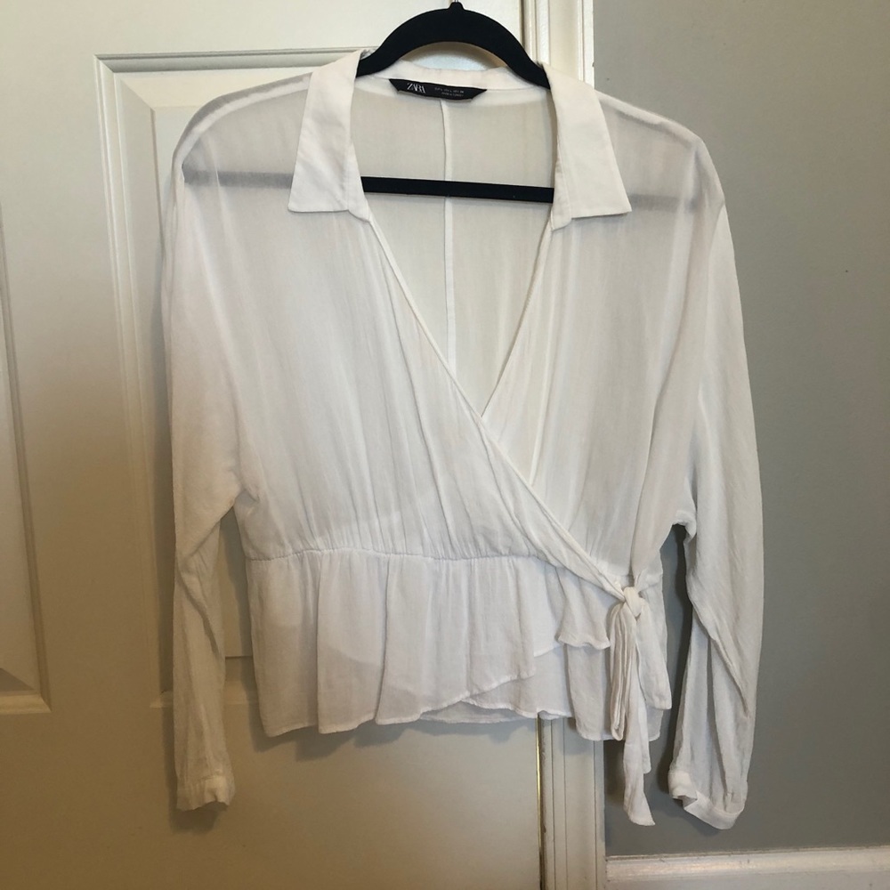 Sheer Zara top
